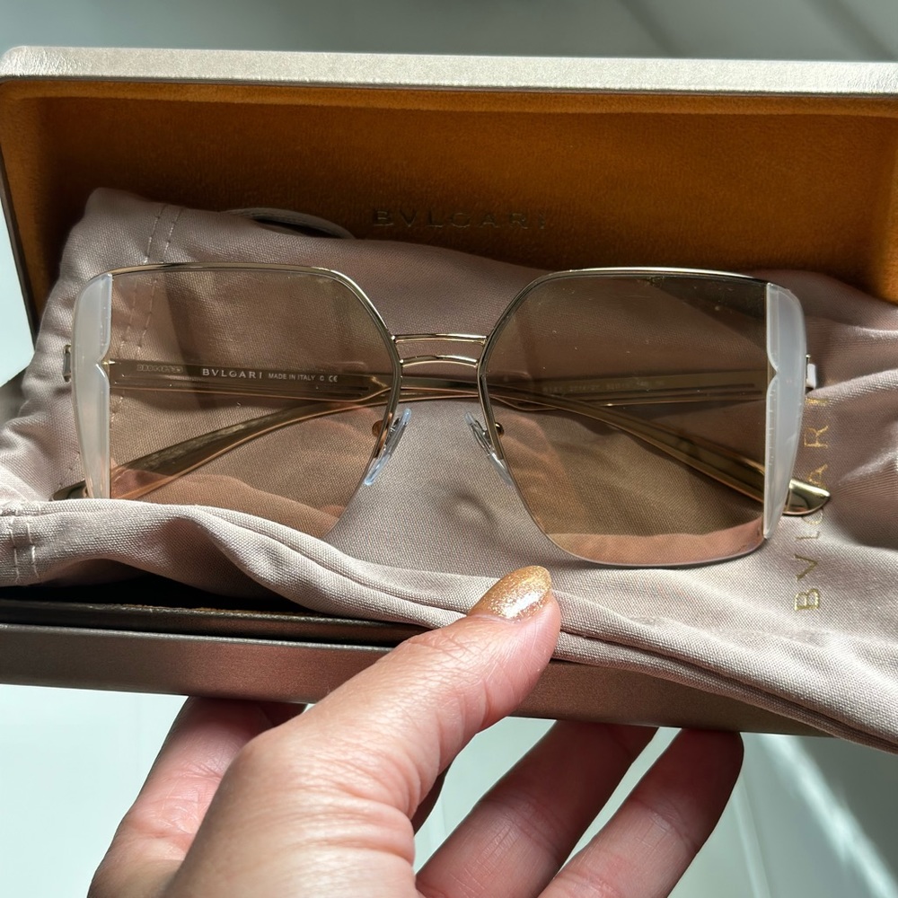 BVLGARI Sunglasses Pink Gold
